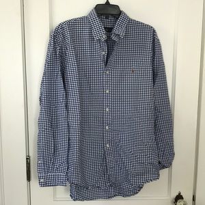 Blue and white check Ralph Lauren button down